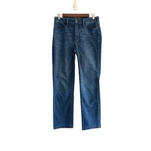 Talbots Sculpt Straight Leg Jeans Comfort Waist Stretch Ankle High Rise Blue 4